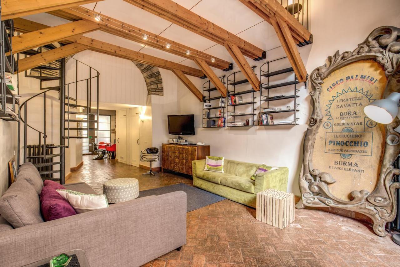 Apartmán Trastevere Hyperloft & Garden Řím Exteriér fotografie
